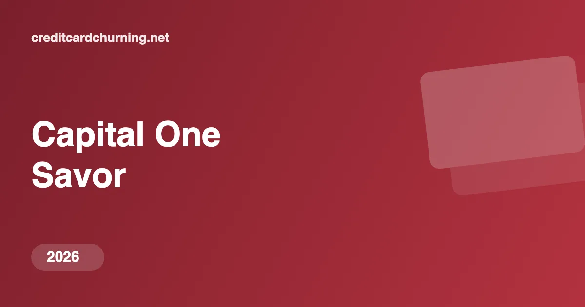 Capital One Savor Card Benefits - Credit Card Churning