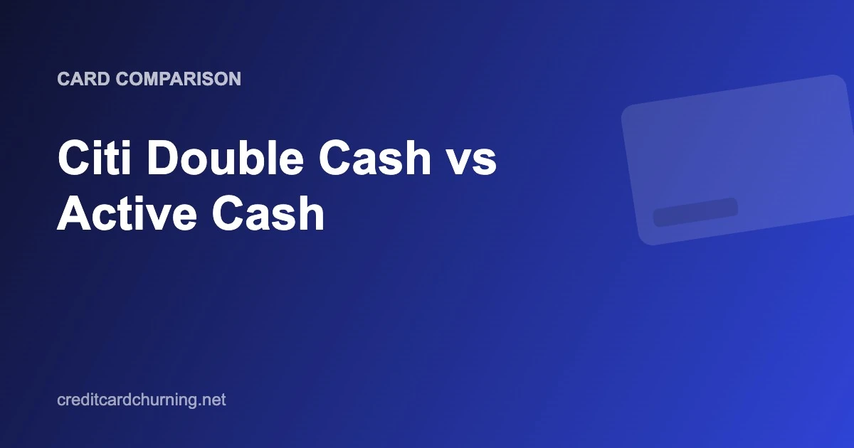 Citi Double Cash vs Active Cash